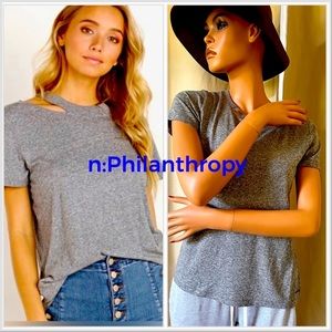 NEW n: PHILANTHROPY
Zander Tee Heather Grey $89 XS